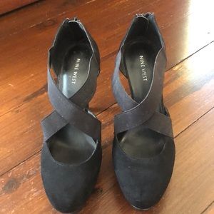 Nine West Suede platform heels